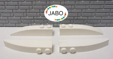 (G4/2) LEGO 4x 42022 Arch Brick Slant Brick 6x1 White