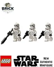 LEGO Clone Trooper Lot of 3 75372 Minifigure-Clone Trooper & Battle Droid Battle