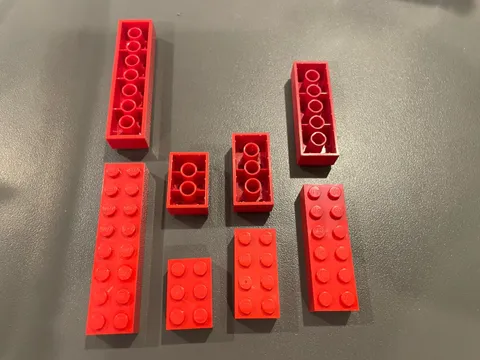 LEGO RED 2x3 2x4 2x6 2x8 BRICK HUGE LOT OF 139 PIECES