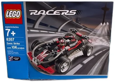 LEGO Racers 8357 Zonic Strike 2003 Pull Back Car Set New Sealed 106 Pieces