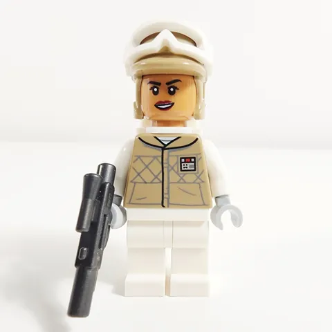 Lego Hoth Rebel Trooper Minifigure Female Dark Tan Star Wars 75322 sw1185