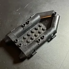 LEGO Black Boat Hull Piece Studded Building Block, 1 Piece Plastic