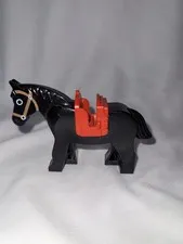 LEGO ANIMALS ANIMAL WESTERN FARM KNIGHT THE BLACK HORSE