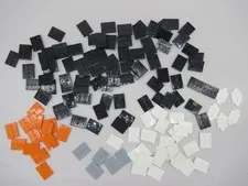 LEGO lot of 140 minifigure stand modified tile 3 X 4  base plate