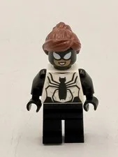 LEGO Spiderman Spider Girl Anya Corazon Minifigure 76148 Black & White Marvel