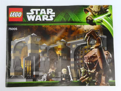 Lego STAR WARS: RANCOR PIT Instruction Manual for Set 75005