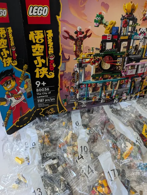 NO BOX LEGO Monkie Kid 80036 The City of Lanterns NEW SEALED BAGS