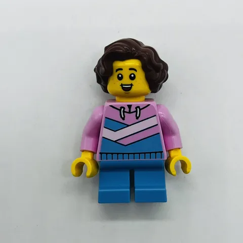 Lego Minifigure Child - Girl, Bright Pink Hoodie twn504 Town City