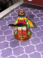 LEGO Dimensions Robin Minifigure w/ Yellow Cape & Bow on "R" Base 71264