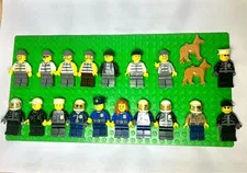 LEGO Minifigure Police Officer Prisoner Lot Set Bulk Sale