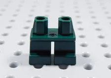 LEGO Dark Green Short Blank Plain Legs Pants Minifig BT
