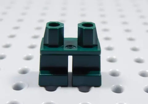 LEGO Dark Green Short Blank Plain Legs Pants Minifig BT