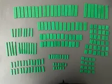 LEGO LOT OF 173 GREEN FLAT PLATES 2X2 2X3 2X4 2X6 2X8 2x10 1x2 1x4 1x3 1x6 1x8