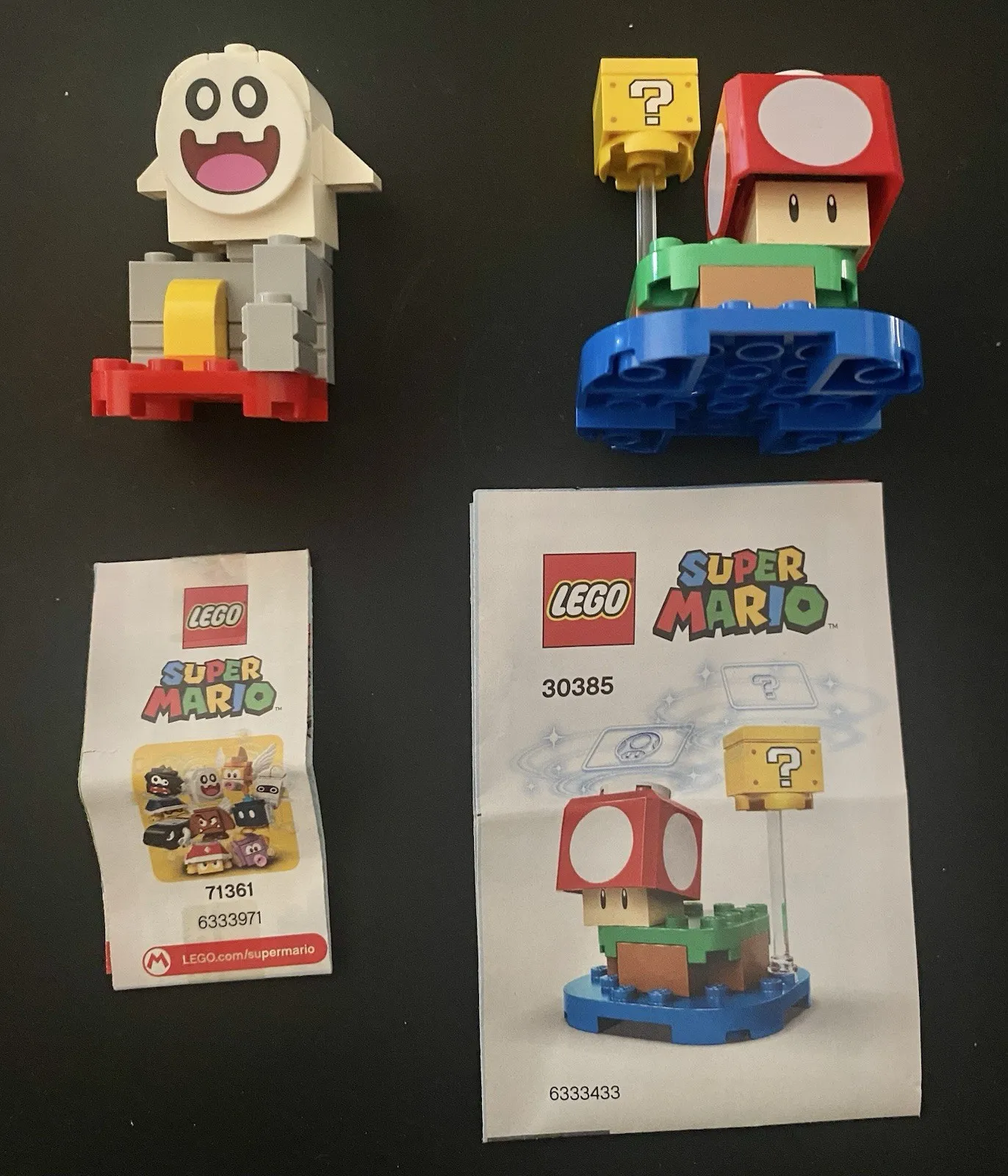 Lego 71361 Super Mario Peepa Ghost & 30385 toad 100% Complete