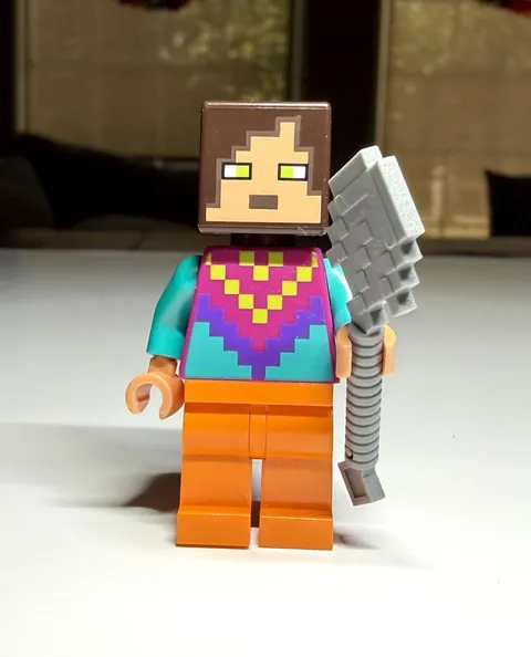 LEGO 21188 Llama Village Herder w/ Weapon Minecraft Minifigure Minifig