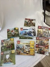 Lego Instruction Manuals Lot of 9 Creator Ninjago Marvel