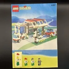 LEGO System Gas N' Wash Express 6397 Manual / Instruction Booklet Vintage 1992