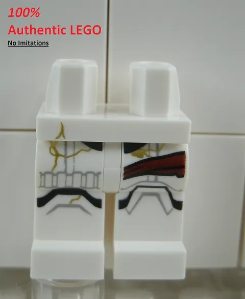 LEGO NEW White Night Trooper Legs (1x) 6488692 Minifigure Part 108967