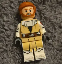 LEGO Minifigure Tan Torso Outfit White Legs Reddish Brown Ginger Hair Beard