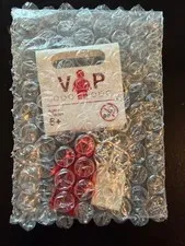 RARE Lego RED Metallic Chrome VIP Minifigure 853303 Key Chain BRAND NEW