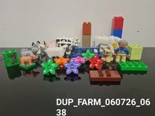 DUPLO LEGO Farm Horse Cow Chicken Pig Cat Flowers