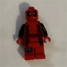 LEGO Deadpool Minifigure Red & Black Superhero Figure Plastic Age 5+