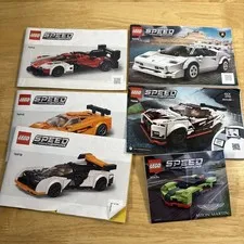 LEGO Speed Champions Racers Car Instructions Manuals Lot 76896 75908 76916 76918