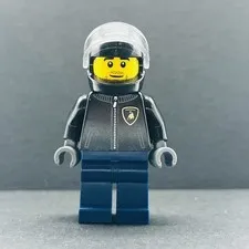 Lego Minifigure Lamborghini Countach Driver sc095 Speed Champions