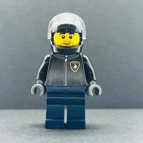 Lego Minifigure Lamborghini Countach Driver sc095 Speed Champions