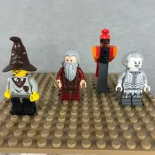 LEGO HARRY Potter minifig Lot DUMBLDORE FAWKES HEADLESS NICK Hogwarts Great Hall