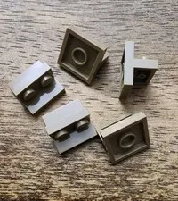 LEGO Dark Tan Bracket 2 x 2 - 1 x 2 Centered. QTY 5. Part No. 41682