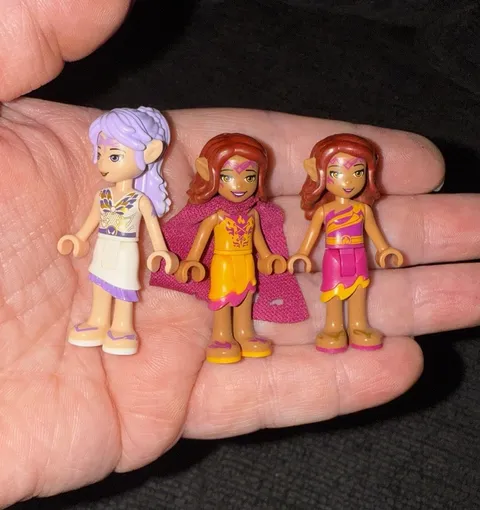 Lego Minifigure Friends Lot of 3 Elves, Azari & Aira