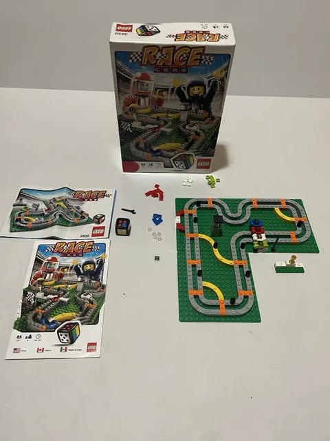 LEGO 3839 Race 3000 Board Game | Missing “THE FLAG” |