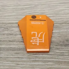 Lego 47753pb006 Orange Wedge 4 x 4 Triple Curved No Studs with Kanji Character