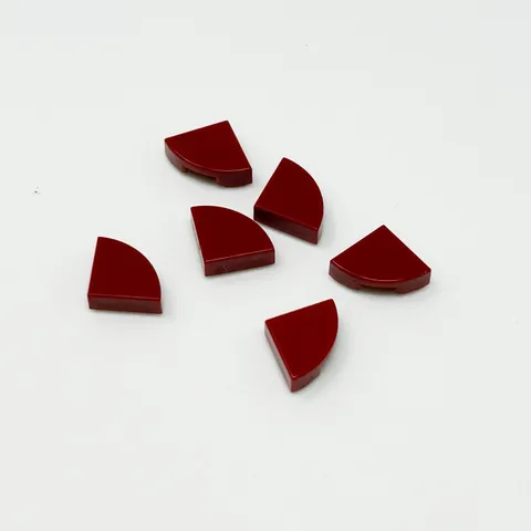 25269 LEGO Parts Tile Round 1x1 Quarter Dot DARK RED (6)