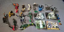 Lego Bionicle Figures and Box of Mixed Parts