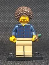 LEGO Bob Ross Custom Minifigure