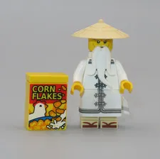 LEGO Ninjago Master Sensei Wu corn flakes minifigure Movie collectible series