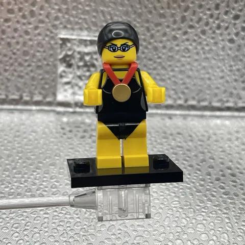Lego Swimming Champion Minifigure Collectible Series 7 CMF Complete Swimmer USA