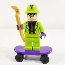 Lego The Riddle Minifigure Lime Outfit DC Super Heroes 76123 76137 sh0593