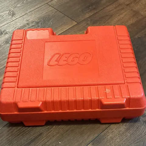 LEGO Red Plastic Portable Carrying Case Storage Box w/ Handle, 1 Compartment