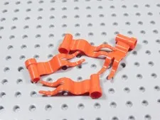 LEGO Lot of 4 Red 4x1 Wavy Flags Accessory Minifig BJ