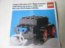 lego leaflet brochure the 4.5v battery motor