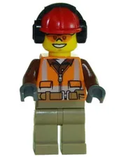LEGO: Construction Worker Male Safety Vest (cty0699)