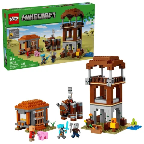 Lego Minecraft The Pillager Outpost and Ravager Set 21278 New Sealed READ