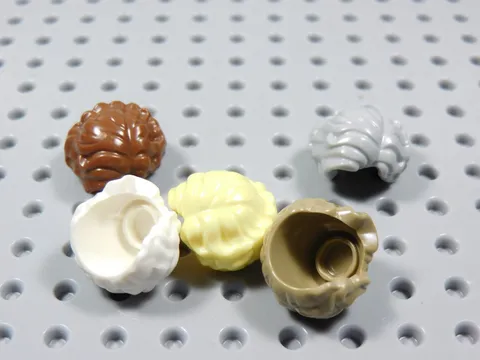 LEGO Lot of 5 Female Girl Hair Minifig Short Wavy White Yellow Brown Dark Tan BQ