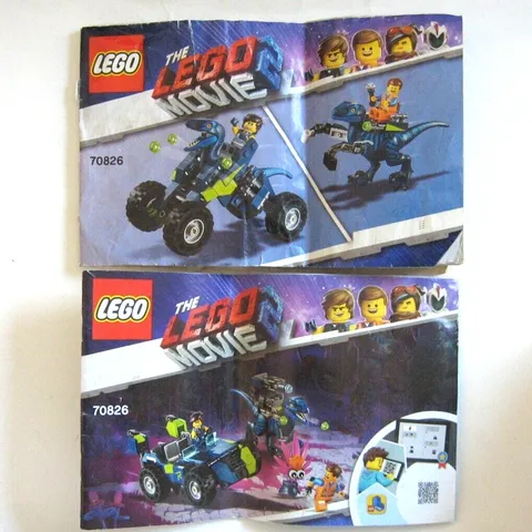 2 LEGO The Lego Movie 2 #70826 Instruction Booklets Manuals Only 2019