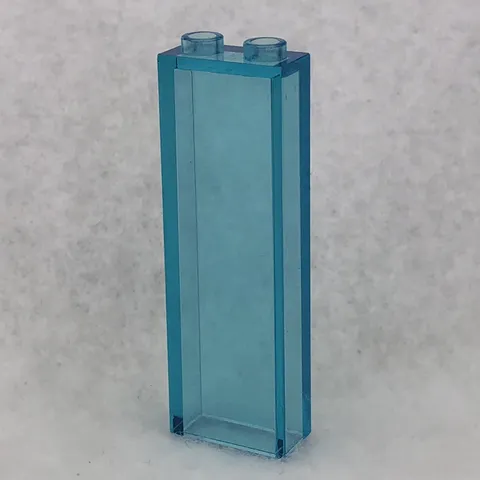 LEGO 46212 Trans Light Blue Brick 1 x 2 x 5 without Side Supports (x1)