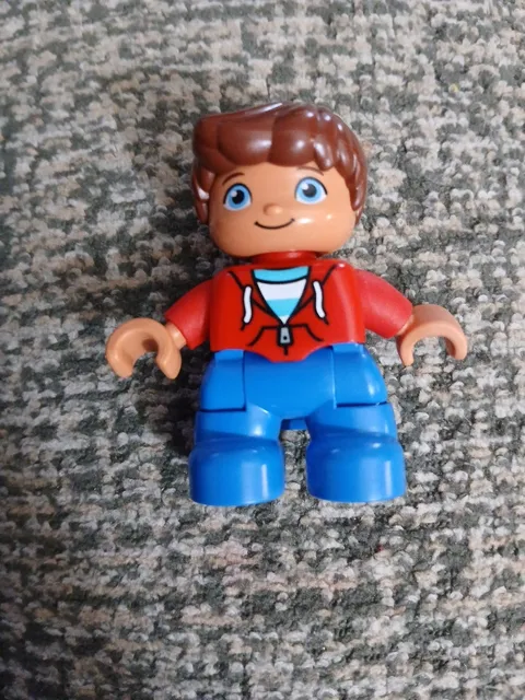 Lego Duplo Boy Brother Child Kid Red Hoodie Shirt Figure Rare M