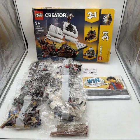 LEGO 31109 Pirate Ship CREATOR 3 in 1 Retired Set Collectable